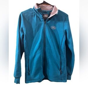 Genuine Land Rover Women’s Zipper Jacket Fleece Teal Sz 12 Automotive Luxury